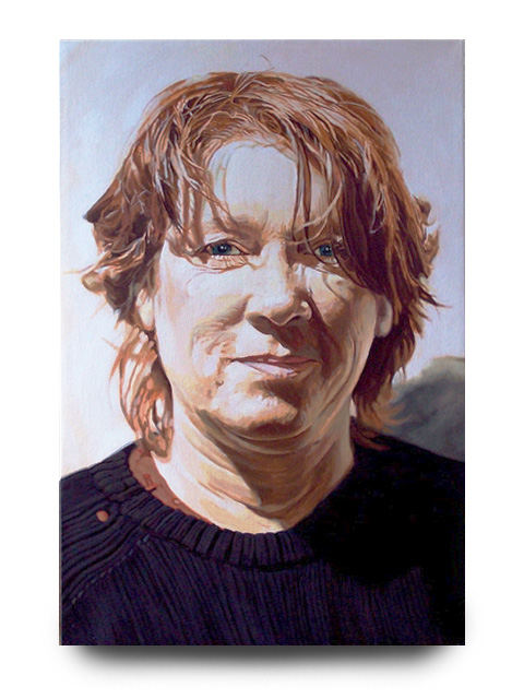 Virginia Kinzey, acrylic on canvas by Tom Hbert